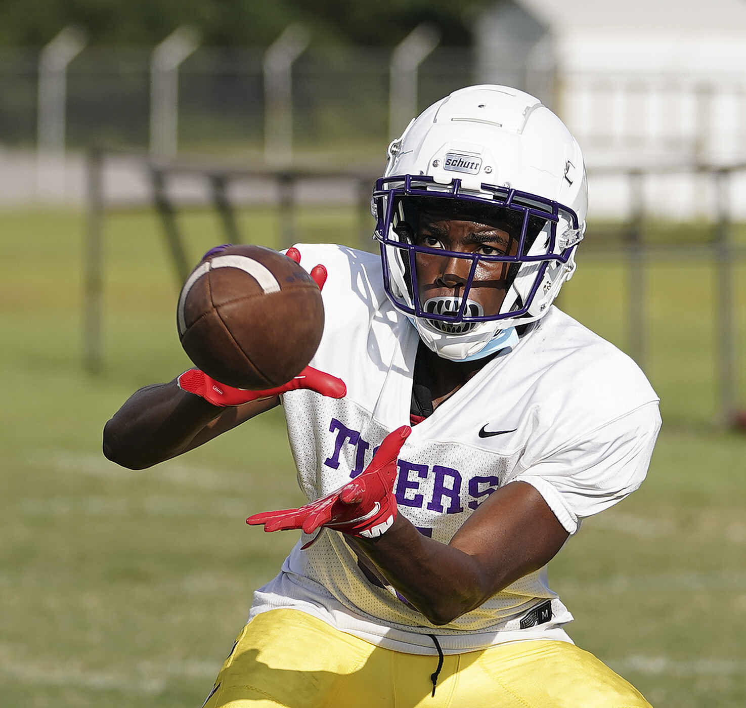 Wilson High School football practice